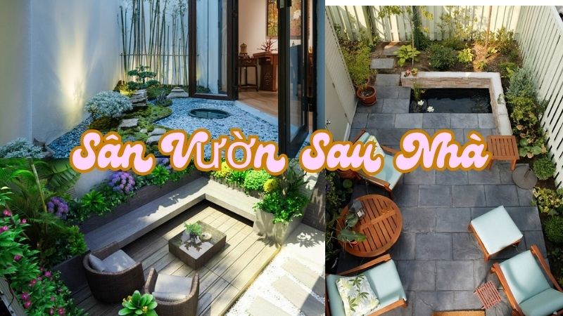 sân vườn sau nhà