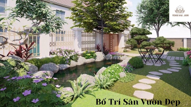 bố trí sân vườn đẹp